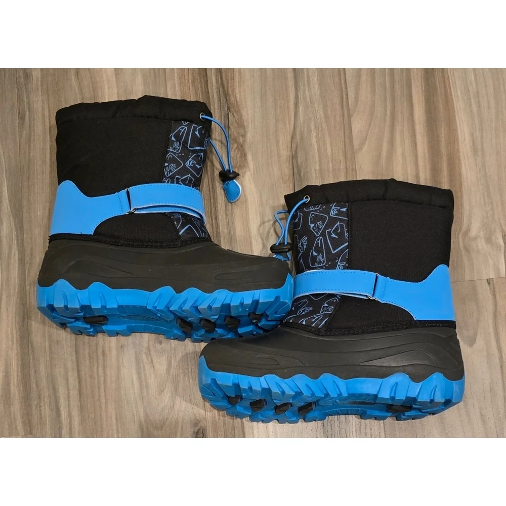 NORTIV 8 Kids Snow Boots Waterproof Cold Weather Hiking Outdoor Shoes Boys Sz 5
